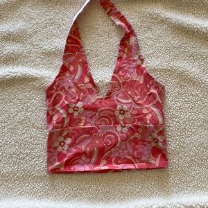 Hollister Pink Halter Crop Top
